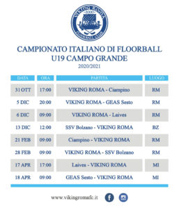 Calendario Viking U19